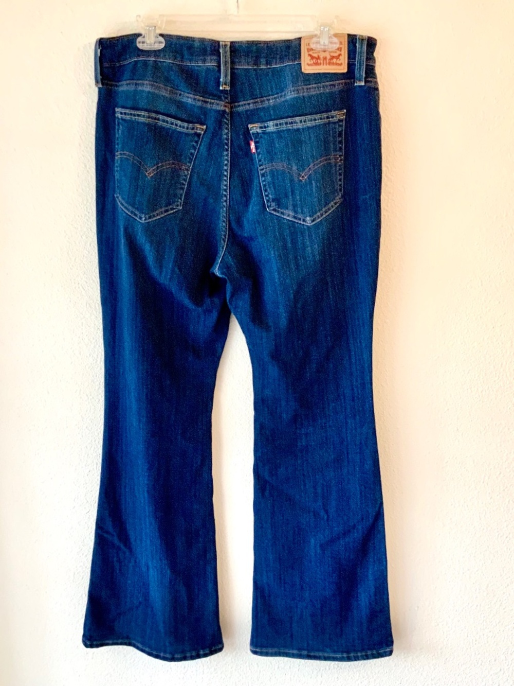 Levis 726 Flare Size 33 Medium-High Rise Blue Jeans Bootcut